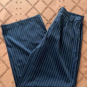 Cider Navy Pinstripe Trousers
